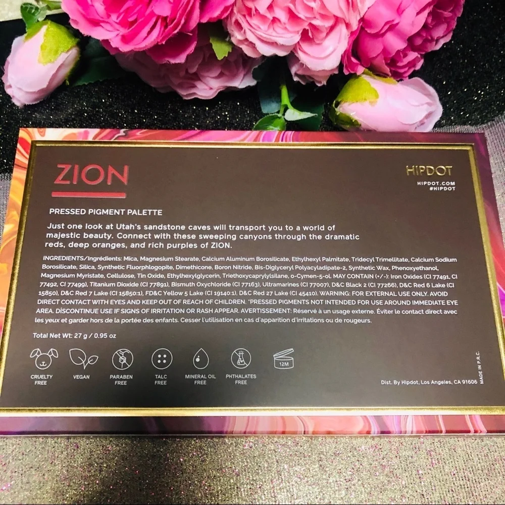 ✨HIPDOT ZION Eyeshadow Palette + Sponge Duo